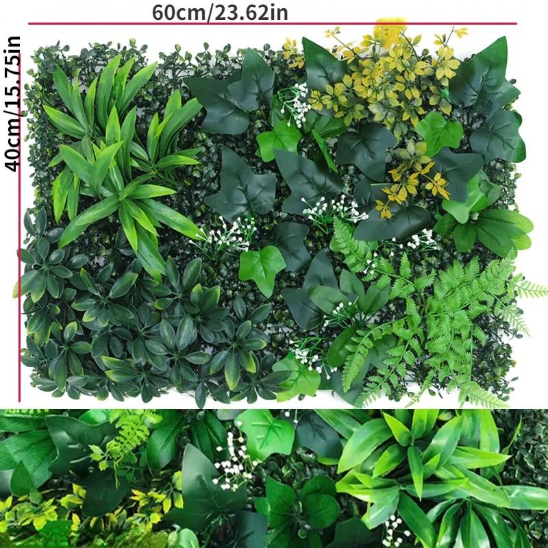 Artificial Boxwood Hedge Grass Panel 9