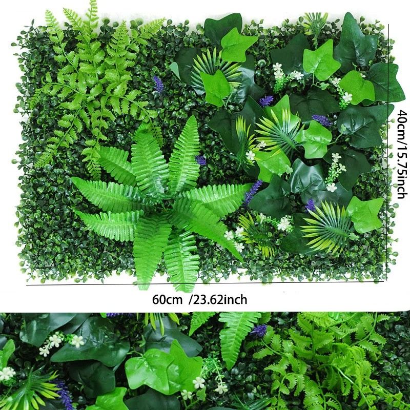 Artificial Boxwood Hedge Grass Panel 8