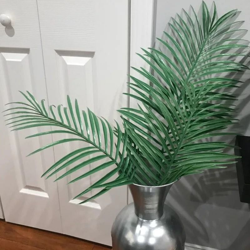 Artificial Gold And Green Tropical Palm Leaves 2
