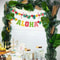 Artificial Gold And Green Tropical Palm Leaves 4