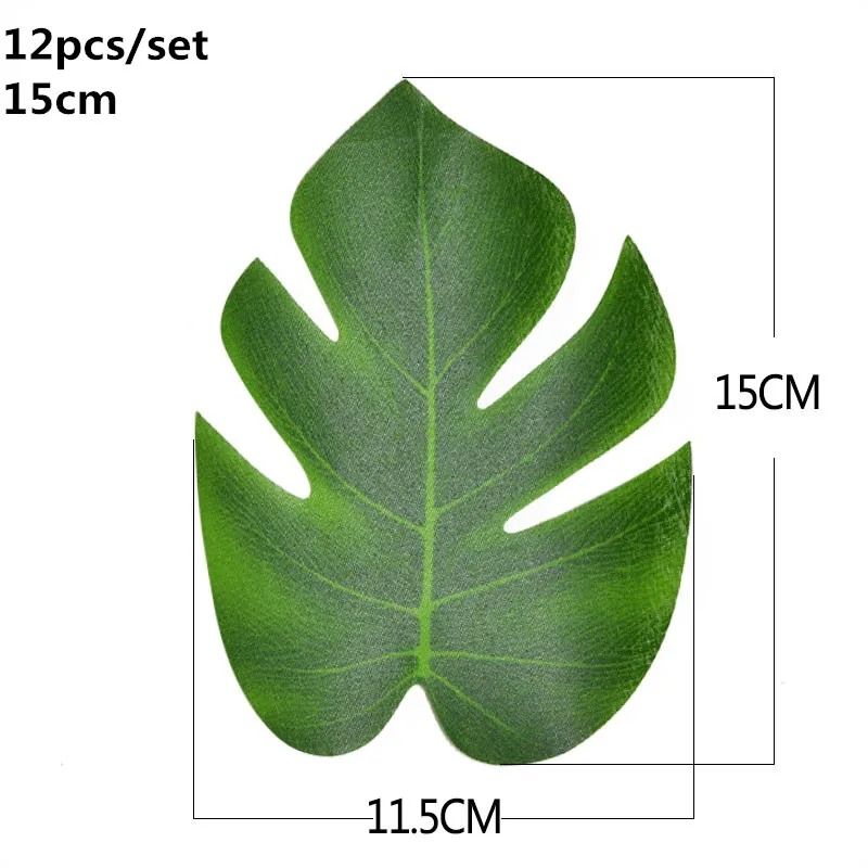 Artificial Gold And Green Tropical Palm Leaves 6