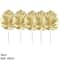 Artificial Gold And Green Tropical Palm Leaves 7