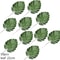 Artificial Gold And Green Tropical Palm Leaves 12