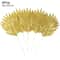 Artificial Gold And Green Tropical Palm Leaves 19