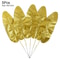 Artificial Gold And Green Tropical Palm Leaves 22