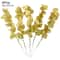 Artificial Gold And Green Tropical Palm Leaves 23