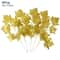 Artificial Gold And Green Tropical Palm Leaves 24