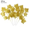 Artificial Gold And Green Tropical Palm Leaves 24