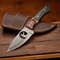 Hand Forged Damascus Steel Hunting Skinner Knife Personalized Knife With Sheath 2