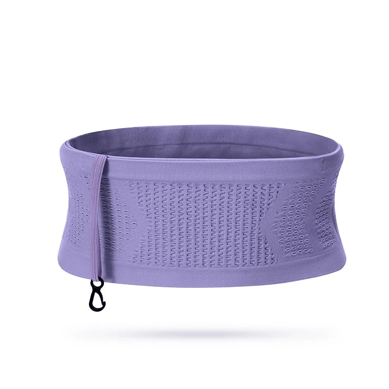 Multifunctional Knit Breathable Concealed Waist Bag Purple