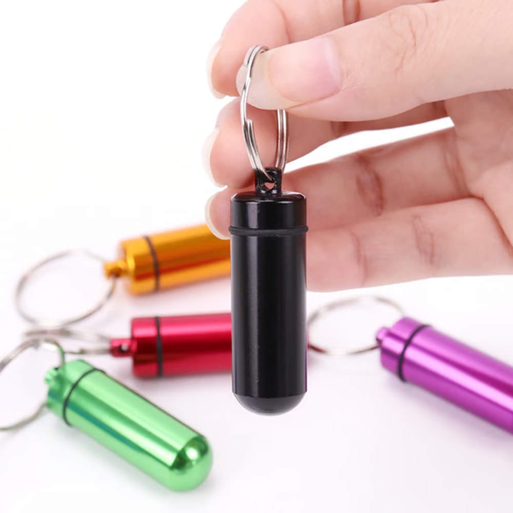 Reliable keychain pill holder for busy individuals