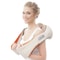 Adjustable back massager with heat function