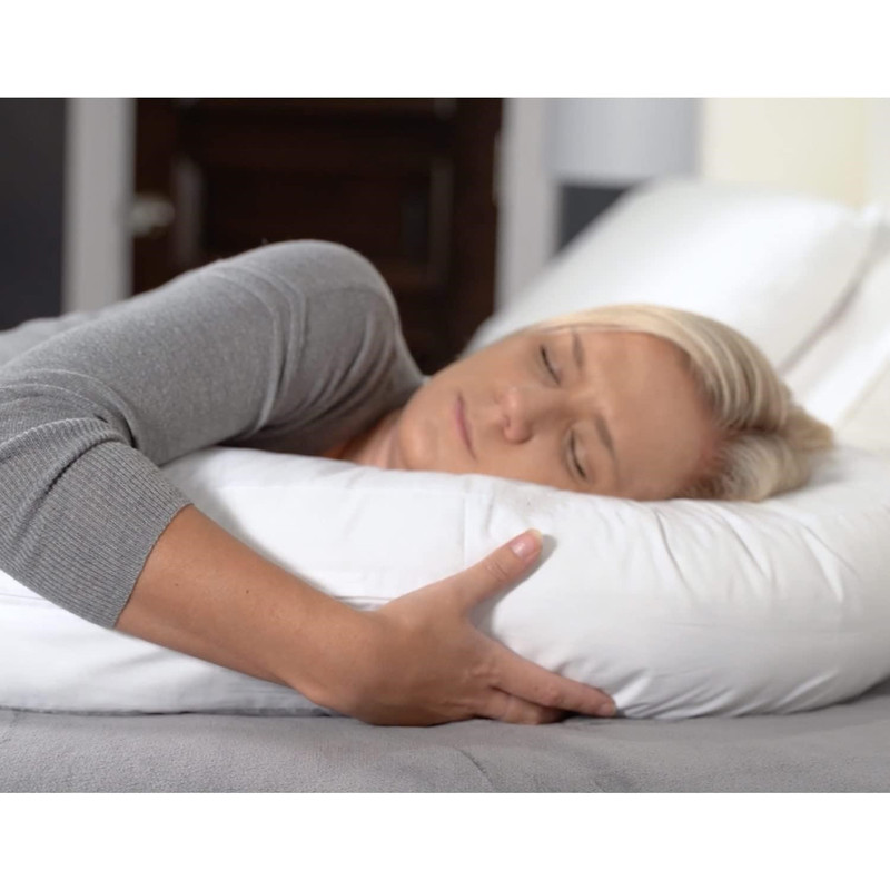 Ultimate Comfort - Orthopedic Side Sleeper Pillow with Ear Hole, Perfect for Fibromyalgia & Arthritis Relief