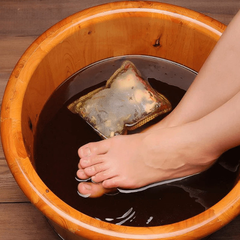 Natural Healing for Tired Feet Ginger Lymphatic Drainage Foot Soak 20 Pack Enhance Circulation