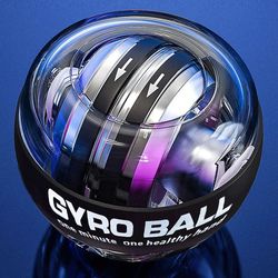 self-starting wrist gyro ball - forearm & grip strengthener