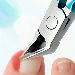 professional toenail clipper for ingrown or thick nails - stainless steel trimmer