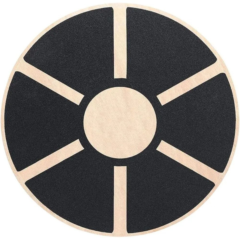 Premium Wooden Wobble Balance Board NonSlip Yoga Waist Twisting Fitness Equipment 5