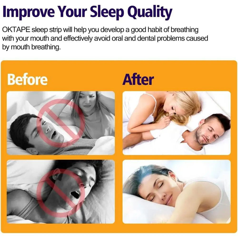 Anti Snoring Mouth Patch For Adults Children Sleep Breathing Orthosis Tape To Stop Snoring Improv