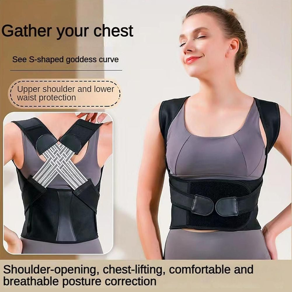 Adjustable Shoulder Posture Corrector Brace for Women  Kids Breathable Back Support Belt for Bette