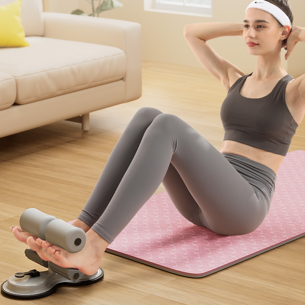 Portable Sit Up Assistant with Tension Rope, Core Fitness Equipment for Home Gym, Yoga, and Abdominal Exercises