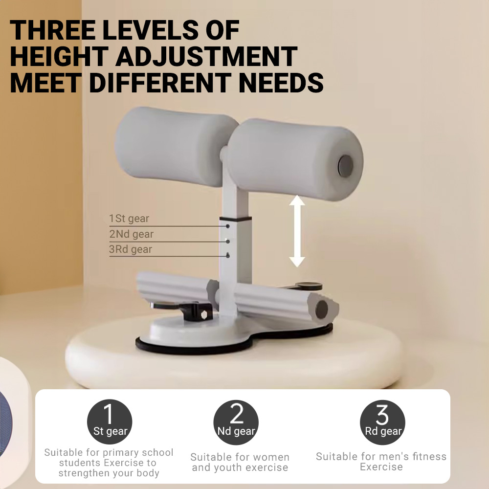 Portable Sit Up Assistant with Tension Rope, Core Fitness Equipment for Home Gym, Yoga, and Abdominal Exercises