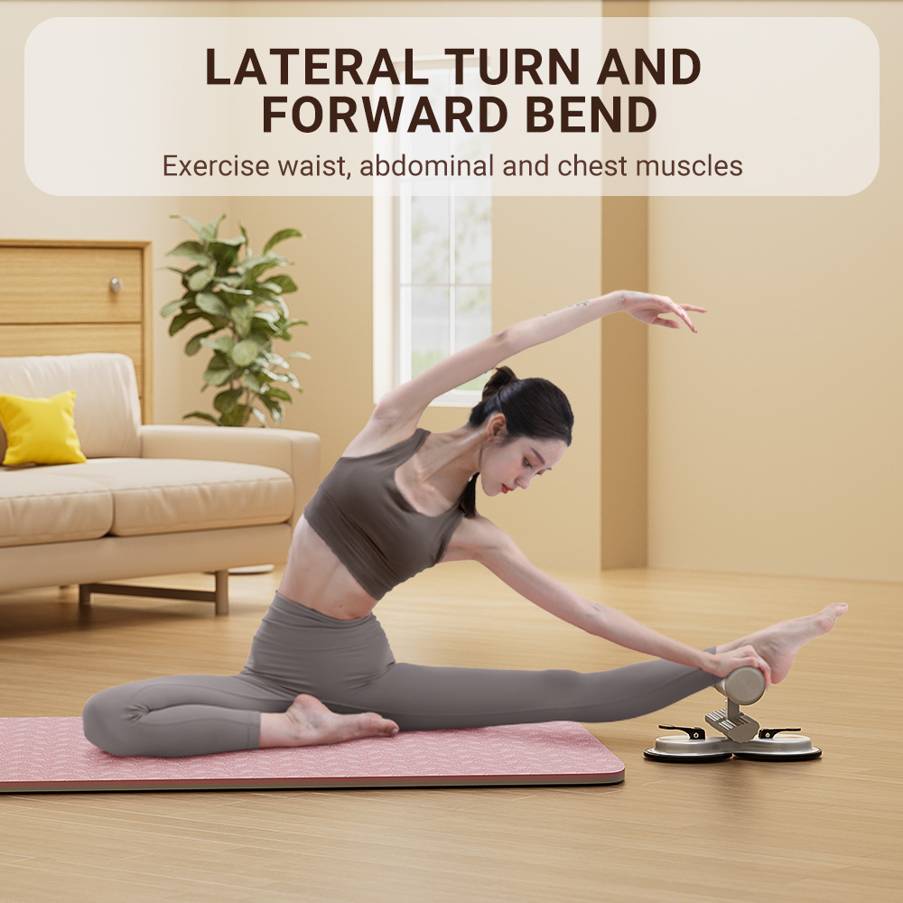 Portable Sit Up Assistant with Tension Rope, Core Fitness Equipment for Home Gym, Yoga, and Abdominal Exercises