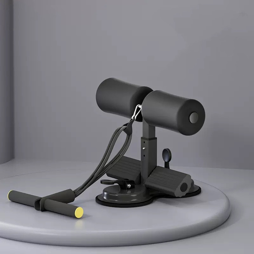 Portable Sit Up Assistant with Tension Rope, Core Fitness Equipment for Home Gym, Yoga, and Abdominal Exercises