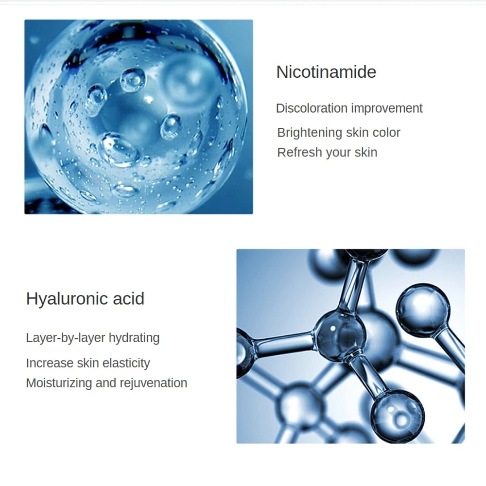 Hyaluronic Acid Face Serum for Wrinkle Reduction, Moisturizing & Whitening