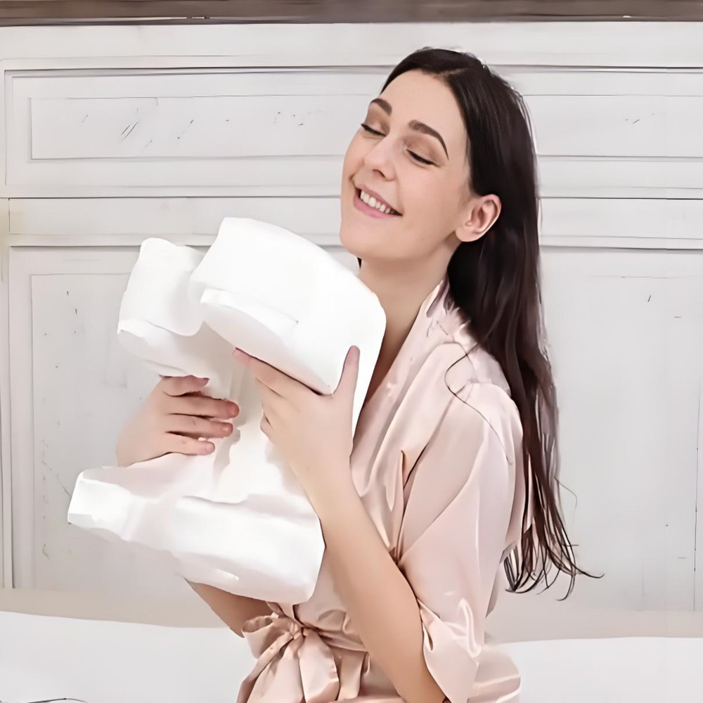 Memory Foam Face Pillow for Wrinkle Prevention and Anti-Aging