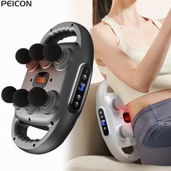 fascia gun muscle massager gun, 6-head body shoulder and back percussion therapy