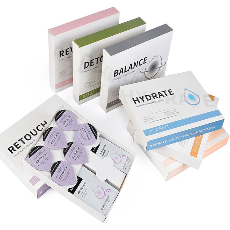 Glam Revive Hydrate Detox Illuminate Kit, Facial Aqua CO2 Serum Gels for Youthful Skin