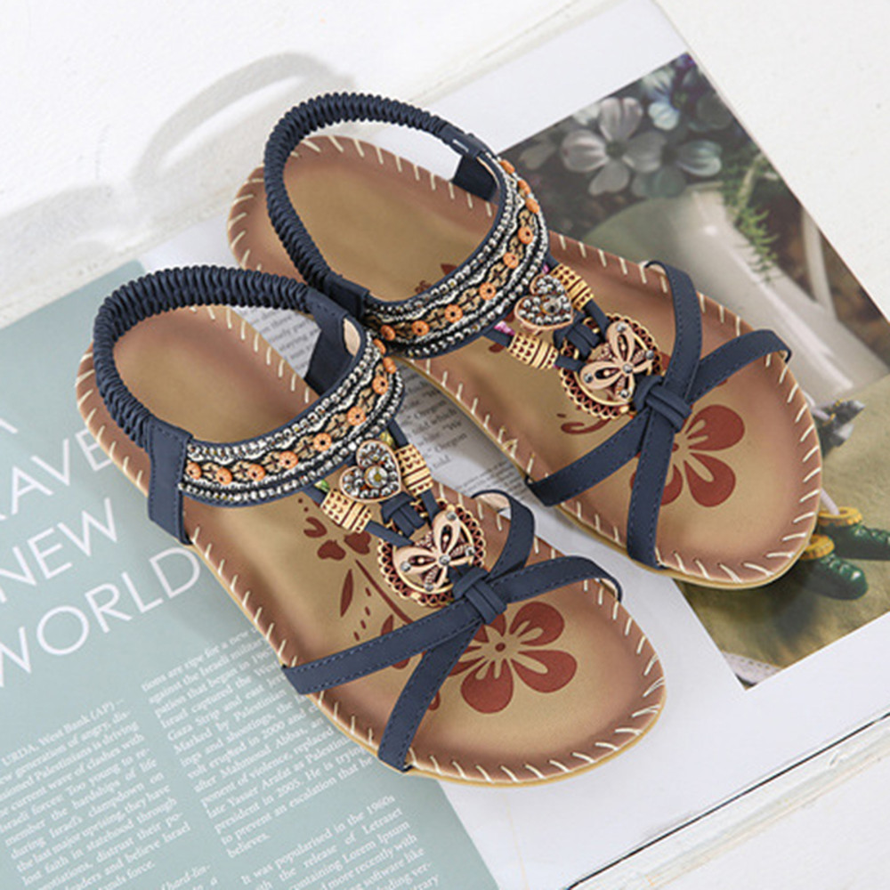 Womens Beach Sandals Stylish Summer Casual Walking Shoes For Outdoor And Party Wear 14