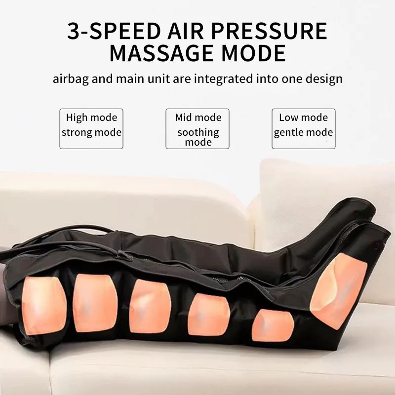 Air Pressure Leg Massager Boots Kneading Squeeze Calf Massage With Remote Control 3