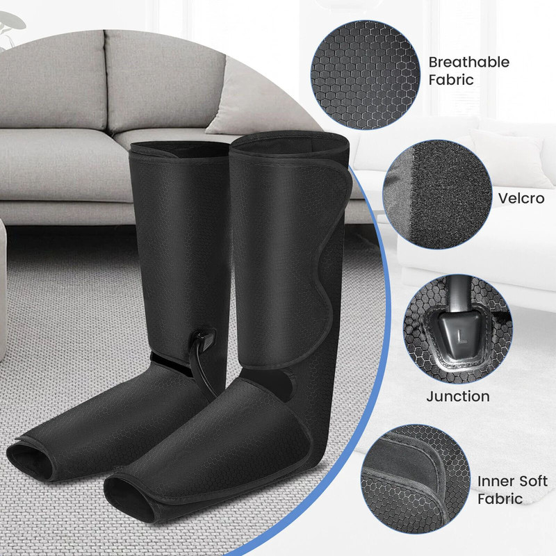 Air Compression Leg Massager With Heat Foot  Calf Circulation Massage Ideal Christmas Gift 1