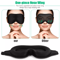 3D Travel Silk Eye Mask Sleeping Soft Padded Shade Blindfold For Rest Relaxation 4
