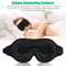 3D Travel Silk Eye Mask Sleeping Soft Padded Shade Blindfold For Rest Relaxation 2