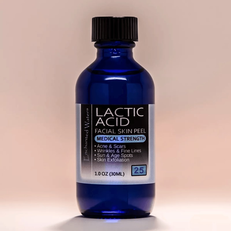 Lactic Acid Skin Peel 25 With 100 Pure Organic Aloe Vera Gel Moisturizer Medical Strength AHA Face 1