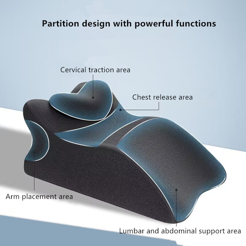 Multifunctional Prone Position Lie Pillow Cushion, Ultimate Lie On The Bed Sleeping Pillow Lie Artifact for Comfortable