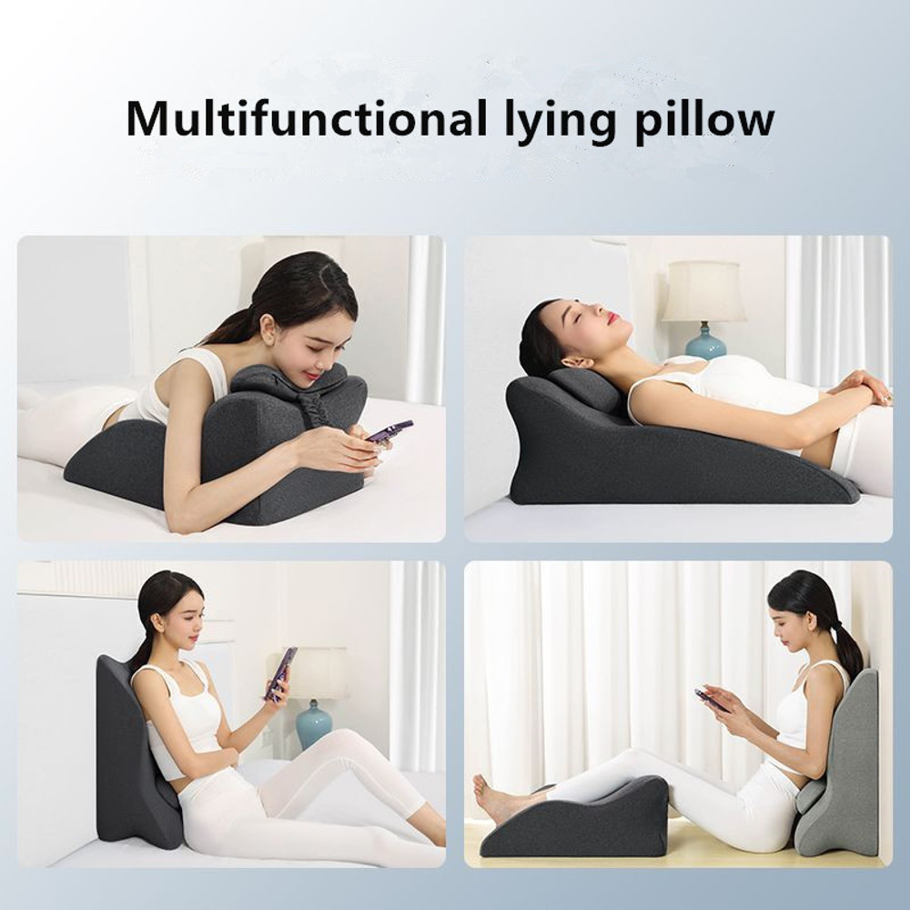 Multifunctional Prone Position Lie Pillow Cushion, Ultimate Lie On The Bed Sleeping Pillow Lie Artifact for Comfortable