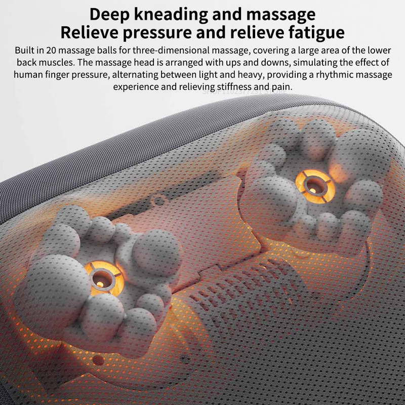 Smart Waist Massager Back Massager With Dual Hot Compress MultiGear Adjustment Lumbar Support 1