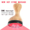 EMS Hot Stone Cellulite Remover Massager with Red Light Therapy & Vibration Lymphatic Drainage
