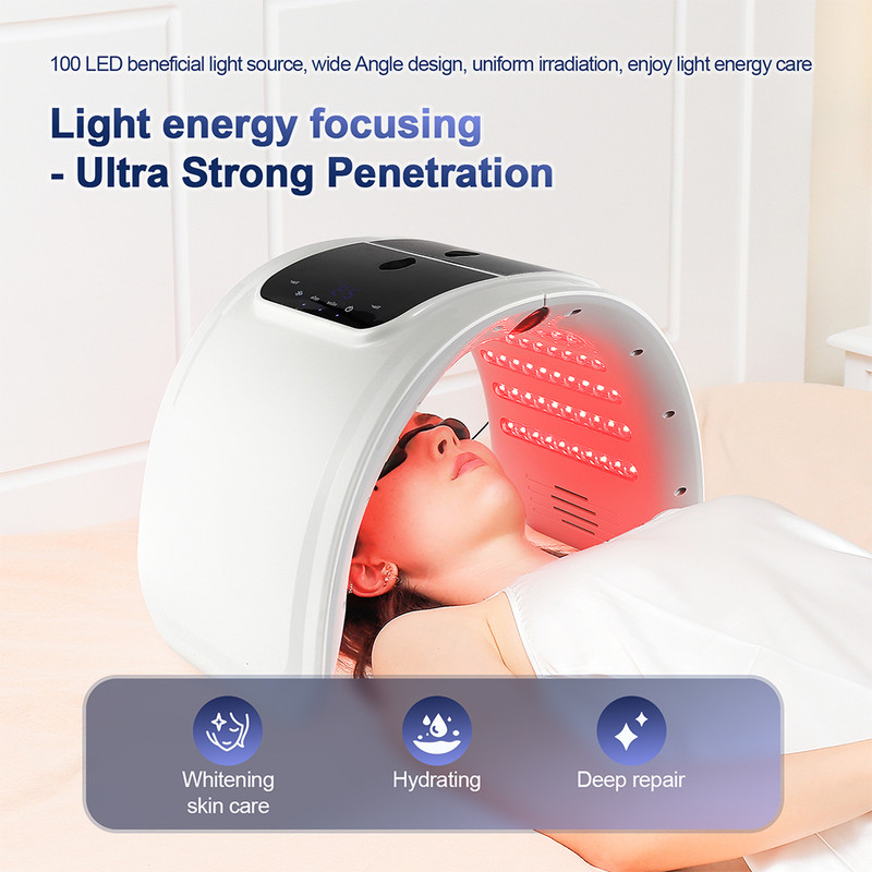 Professional 7 Colors PDT LED Mask Facial Red Light Therapy Skin Rejuvenation Device Face Lift Wri 5
