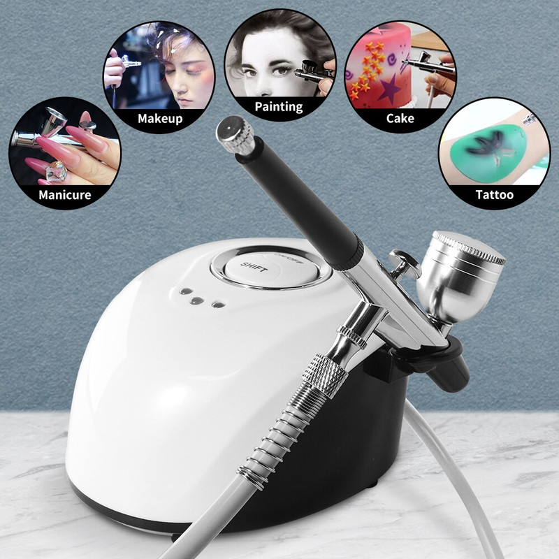 Professional Airbrush Machine For Nails Art Tattoo Cake Nano Mist Sprayer Beauty Tool With Oxygen 0