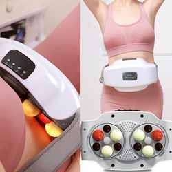 multi functional bian shi rubbing belly instrument, divine abdominal massager for warming palace & stomach relief