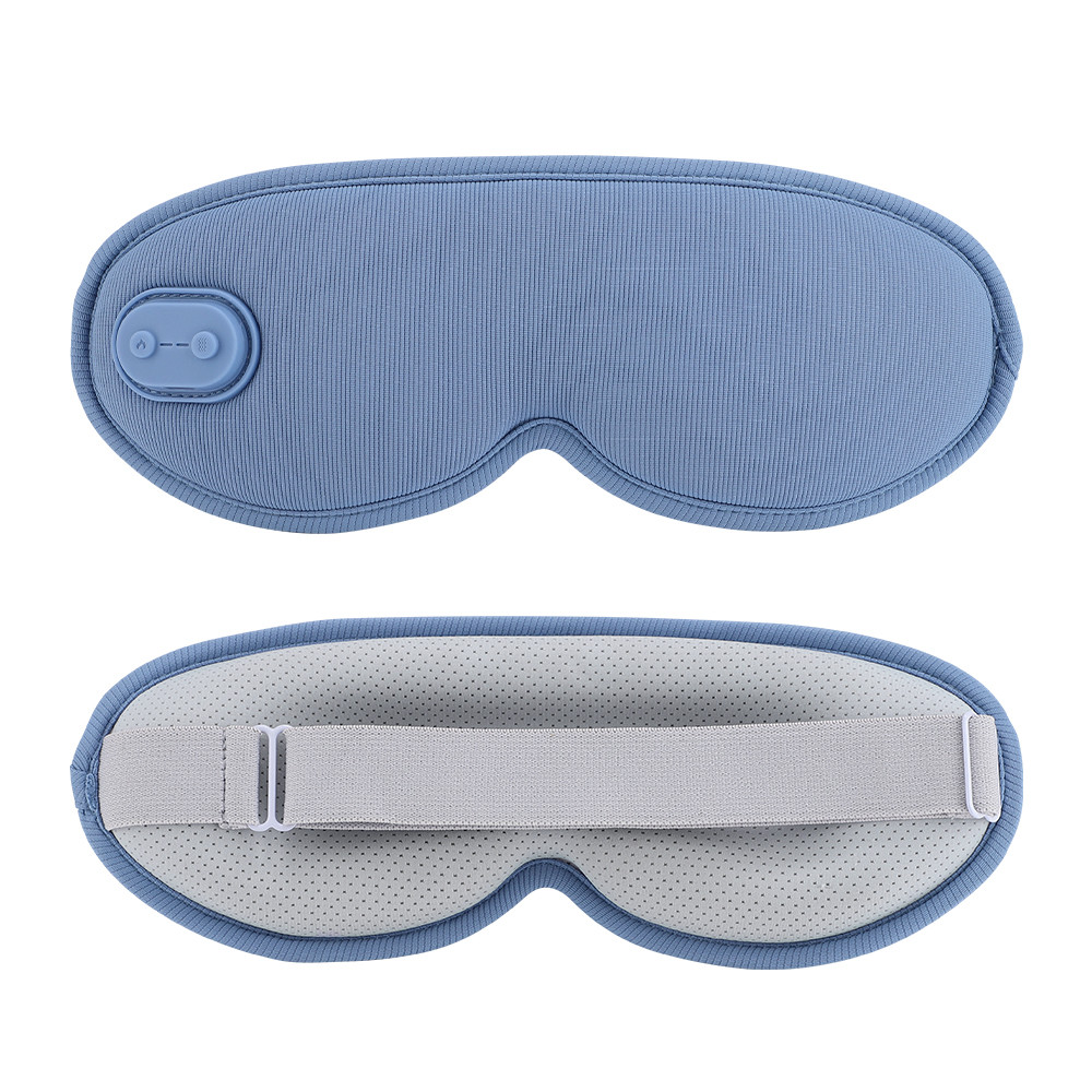 3D Sleep Eye Mask Hot Steam Vibration Eye Massager Electrical Temperature Control Blindfold For Re 1