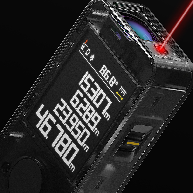 Smart Laser Measure Pro LED Display, Intelligent Digital Laser Tape Measuring Tool & Rechargeable Laser Ruler Rangefind
