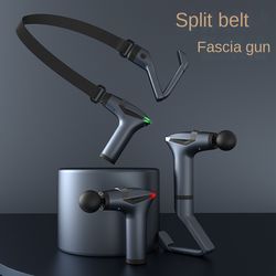 multifunctional long-handle massage gun for deep tissue percussion, electric body muscle relaxation & remission therapy
