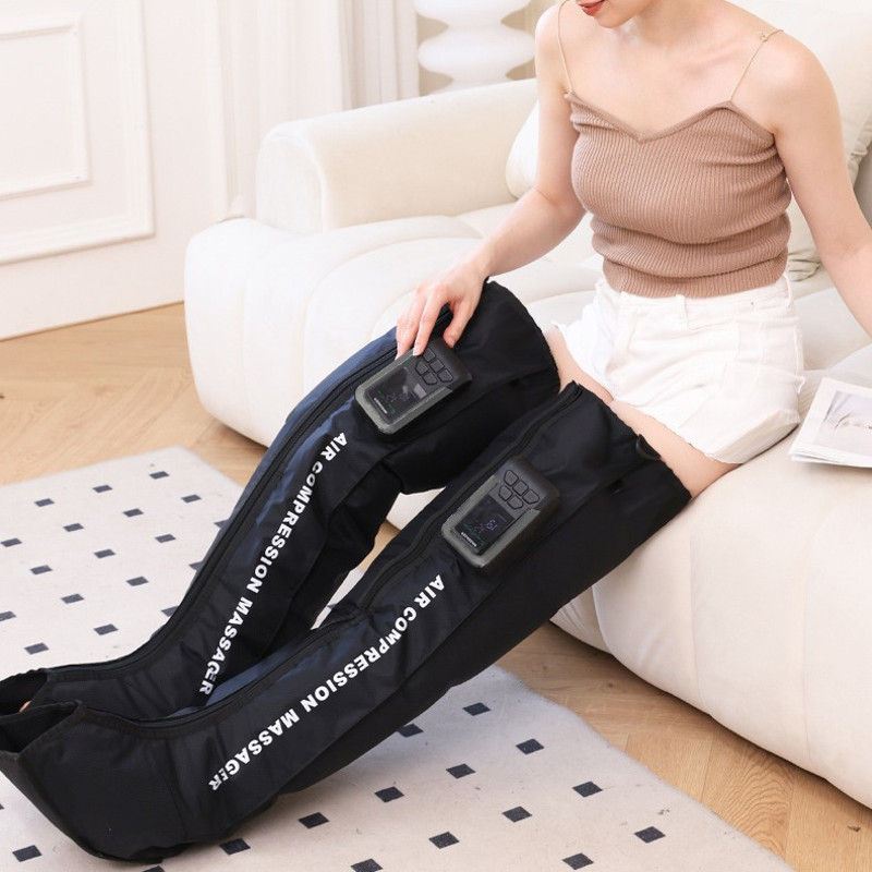 Professional Air Compression Leg Massager 360° 3D Airbag Boots, Improve Circulation & Relieve Fatigue