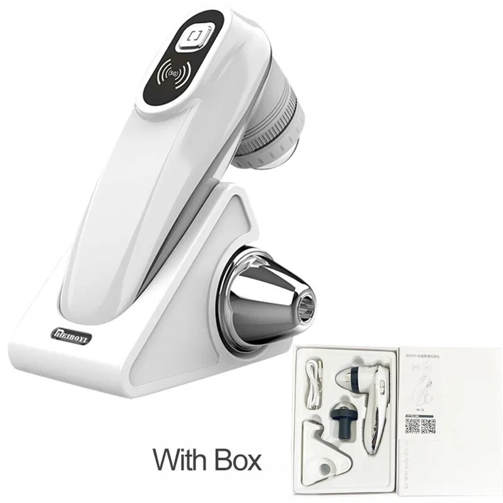 Professional Skin Analyzer Rechargeable UV Testing Analysis Magnifier with Dual Probes & Wi-Fi App Control