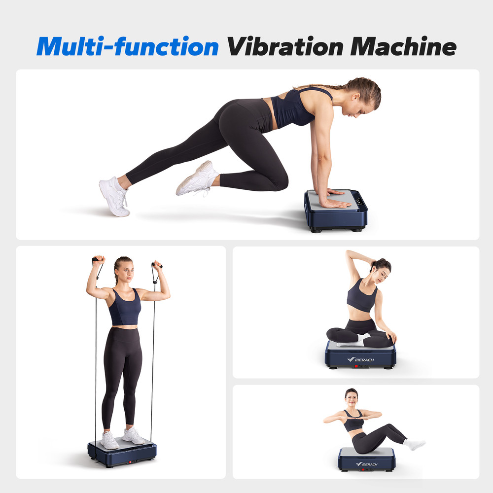 MERACH Vibration Plate Exercise Machine For Fat Burning  Weight Loss Relieve Pain Help Sleep  Vibra 2